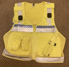 British Ex-Police Issue Yellow Hi-Vis Reflective Security Vest Size XL- Used