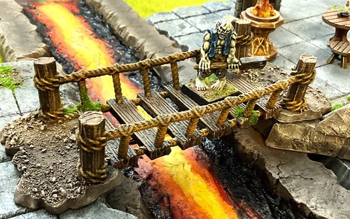 Rope bridge 3d printed - bridge,