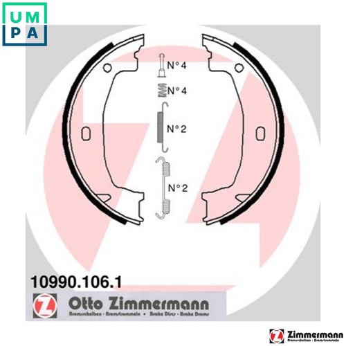 Brake shoe set parking - shoe,