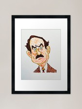 Basil Caricature Framed Art