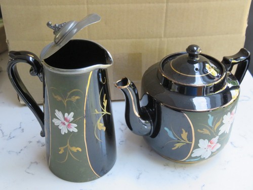 Teapot and matching water jug
