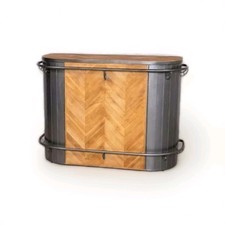 Industrial Style Home Bar With