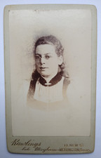 CDV Young Lady Spectacles Portrait by Rawlings, Wellington Salop Shropshire