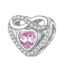 Infinity love heart charm for - infinity,