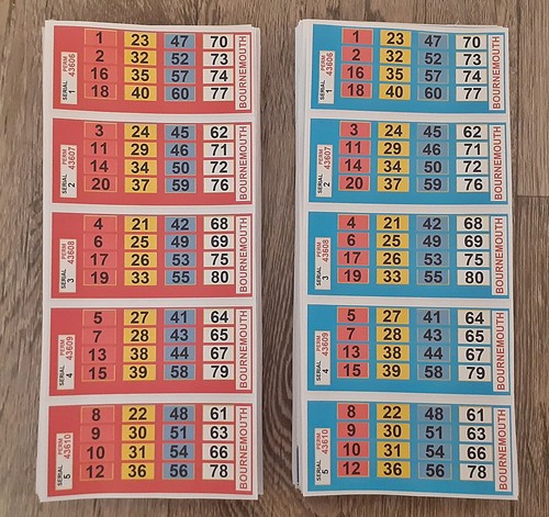 Bingo tickets edward - edward, thompson