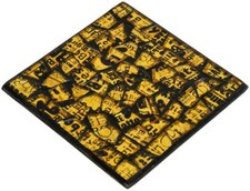 Febland Glass Mosaic Coasters  Set of 6 Gold Kitchenware  GM59GD