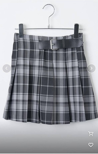 Wego pleated mini check high - pleated,