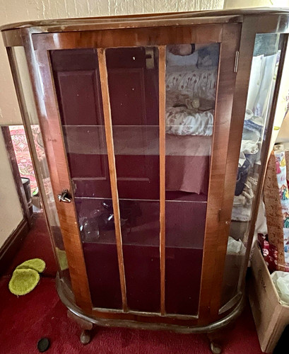 Art deco bow front display - bow-front,