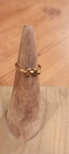 Gold Plated On Sterling Silver Jigsaw Puzzle Design Ring Size P