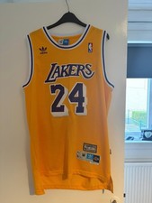 Rare Adidas LA Lakers Hardwood Classics Jersey Bryant #24 Size M Basketball