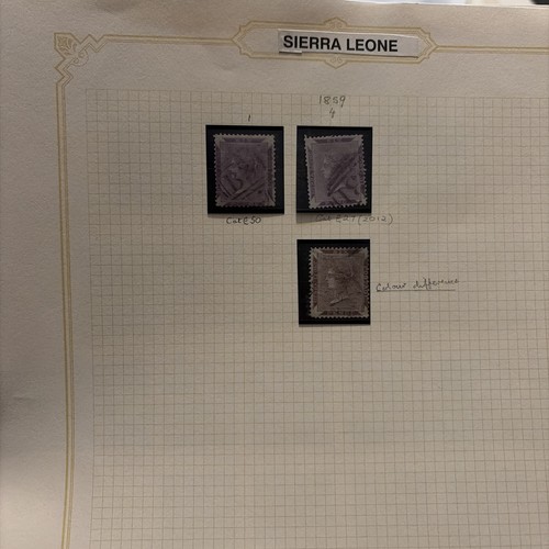 Sierra leone stamp collection - sierra,