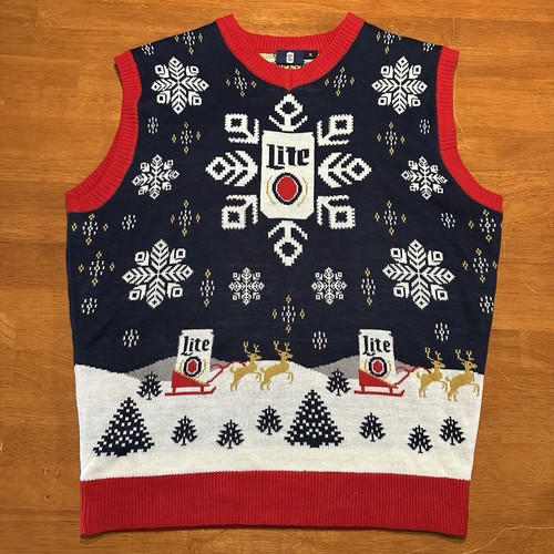 Miller lite ugly christmas - miller,