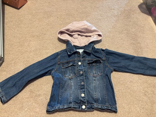 Girls next denim hooded - next,