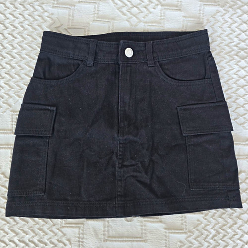 Girls black cargo skirt - h&m,