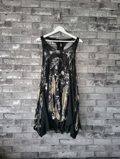 AllSaints Annasophia Silk Skull Dress UK 8 Rare Gothic Steampunk Parachute