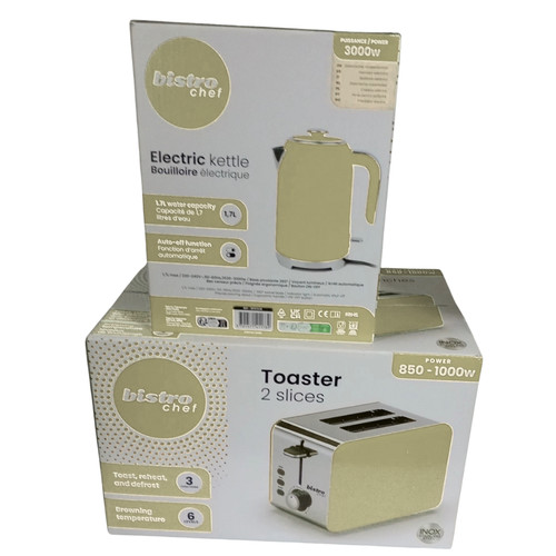 Toaster and kettle set bistro - and,