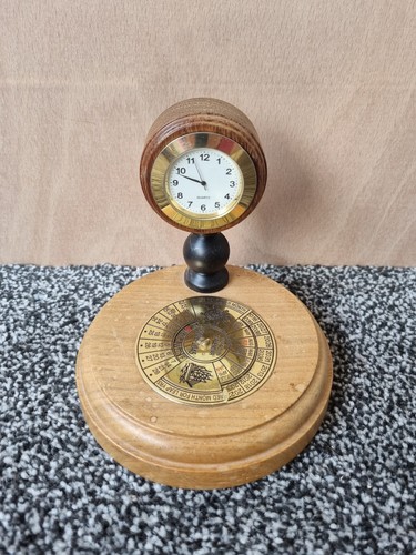 Wooden perpetual desk - perpetual, calendar