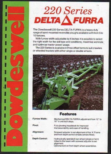 Dowdeswell 220 series delta - series, "delta