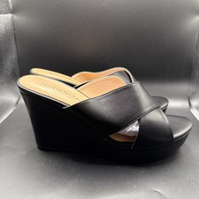 Modencoco Wedge Black Sandals