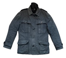 Hugo Boss Orange Thermore Grey Wool Padded Military Rare Jacket Mens Size UK 52