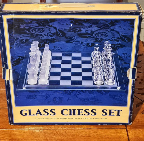 Glass chess board - chess,