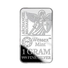 1g 999 Fine Silver Bar. Wessex