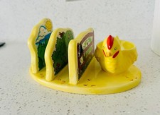 Vintage Novelty Ringtone Farmyard Fun Novelty Toast Rack & Chicken Egg Cup