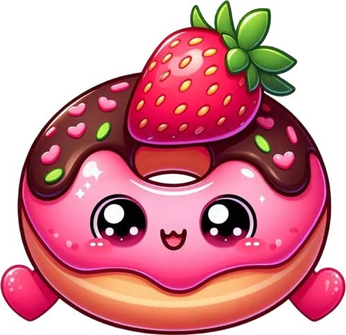 Valentine day donut wall - valentine's,