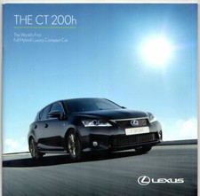 Lexus CT 200h 2012 UK Market Sales Brochure SE-I SE-L F Sport Premier