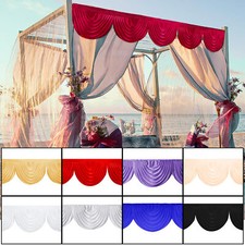 Plain Curtain Swags Ice Silk