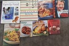 Cooking Book Bundle Job lot, Gordon Ramsey, italian , Family Food x 8 books