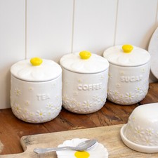 White Daisy Tea Coffee Sugar