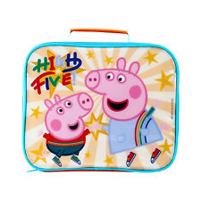 Peppa Pig Rectangular Insulated Lunch Box Bag for Boys and Girls, BPA Free