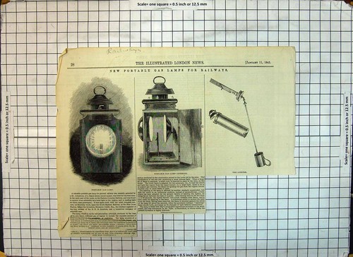 Original old antique print - original,