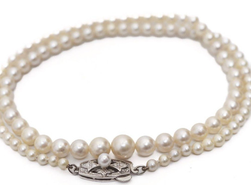 Mikimoto pearl strand necklace - pearl,