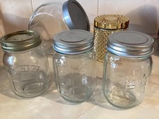 5 x different glass storage jars, 1 is a kilner.