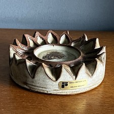 Vintage Shelf Studio Pottery Halifax Candle Holder 11cm Diameter