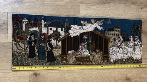 Nativity tapestry table - nativity, runner