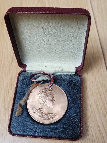 Queens coronation medal - coronation,