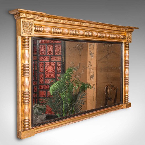 Large antique overmantle - large,