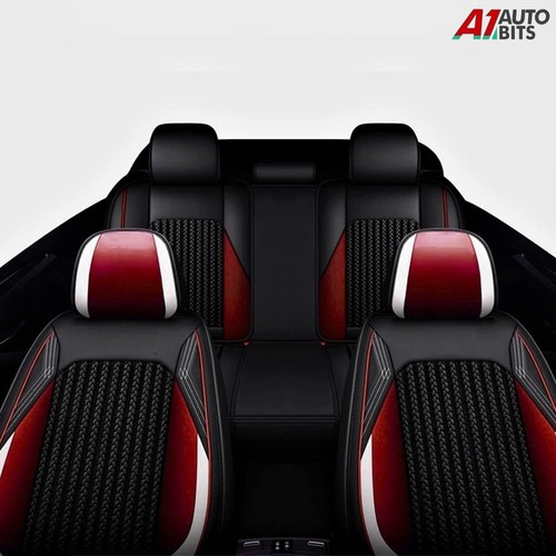 Red black leather - red, &
