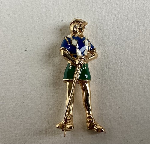 Vintage 1980s lady golfer - vintage,