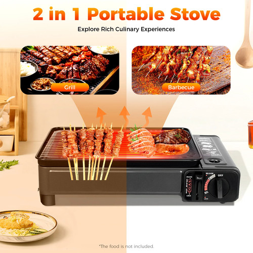Portable camping grill gas - portable,