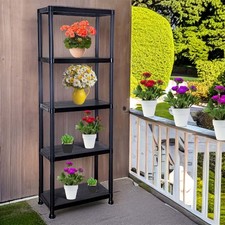 5 TIER PLASTIC STORAGE SHELVES