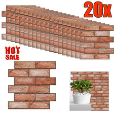 Stone Brick Effect PVC Plastic