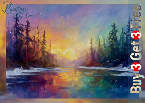 Forest river landscape - forest,