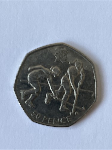 Pence piece depicting - piece,