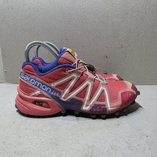 SALOMON SPEEDCROSS 3 WOMEN'S TRAIL CAMPING  RUNNING TRAINERS RED PUNK UK4.5 EU37