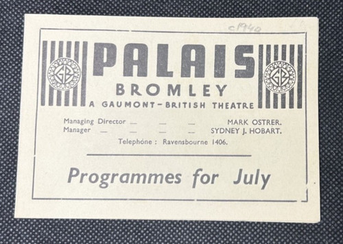 1940s bromley palais - bromley, cinema
