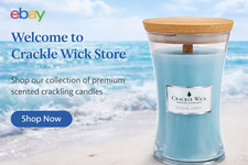 Crackle Wick Scented Candle